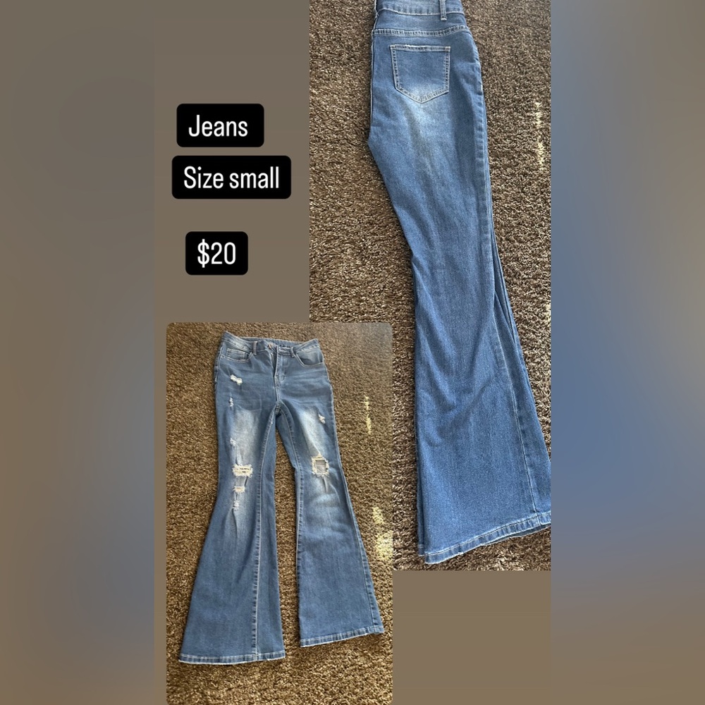 Stylish Blue Flared Women Jeans